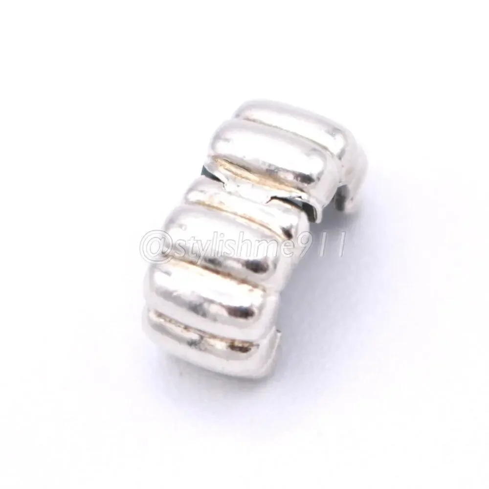 Authentic PANDORA Ribbed Abstract Clip Charm - 790163 - Picture 12 of 13